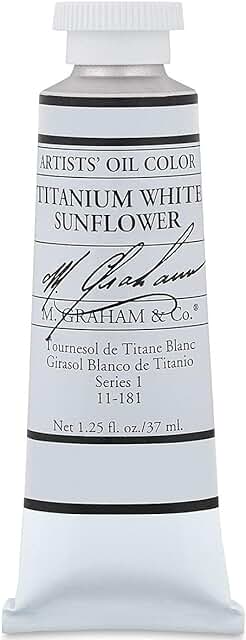 M GRAHAM TITANIUM WHITE SUNFLOWER 37 ML OIL COLOR