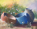 RICH FISCHER ACRYLIC – ‘SOUTHWEST POTS’