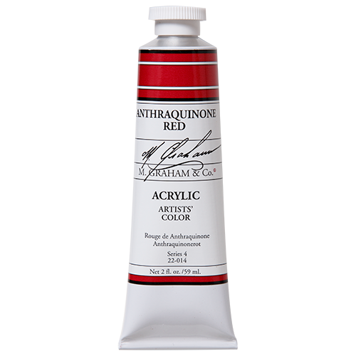 M GRAHAM ANTHRAQUINONE RED 60ML ACRYLIC