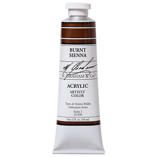 M GRAHAM BURNT SIENNA 60ML ACRYLIC