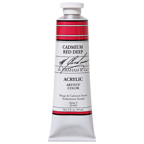 M GRAHAM CADMIUM RED DEEP 60ML ACRYLIC
