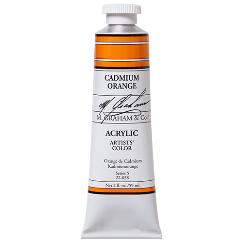 M GRAHAM CADMIUM ORANGE 60ML ACRYLIC