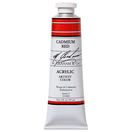 M GRAHAM CADMIUM RED 60ML ACRYLIC