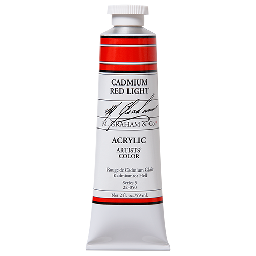 M GRAHAM CADMIUM RED LIGHT 60ML ACRYLIC