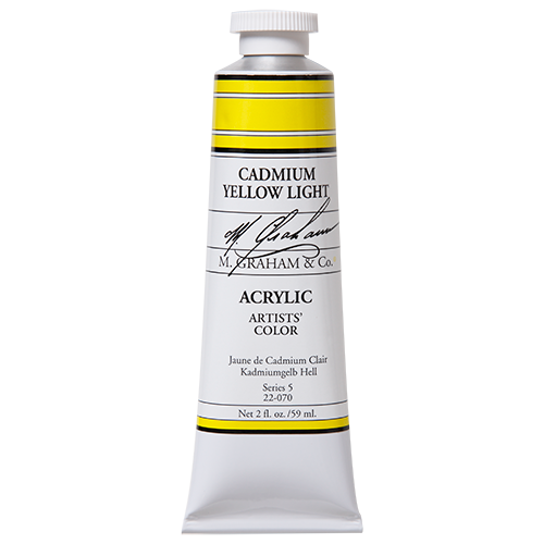 M GRAHAM CADMIUM YELLOW LIGHT 60ML ACRYLIC