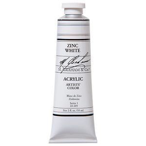 M GRAHAM ZINC WHITE 60ML ACRYLIC