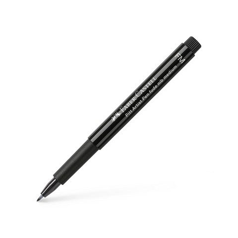 FABER CASTELL PITT FUDE MED 199 BLACK
