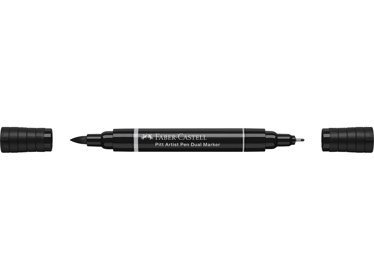 FABER CASTELL PITT DUAL BLACK