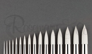 IVORY. POINTED ROUNDS /11"