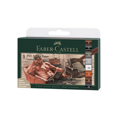 FABER CASTELL PITT 8CT CLASSIC