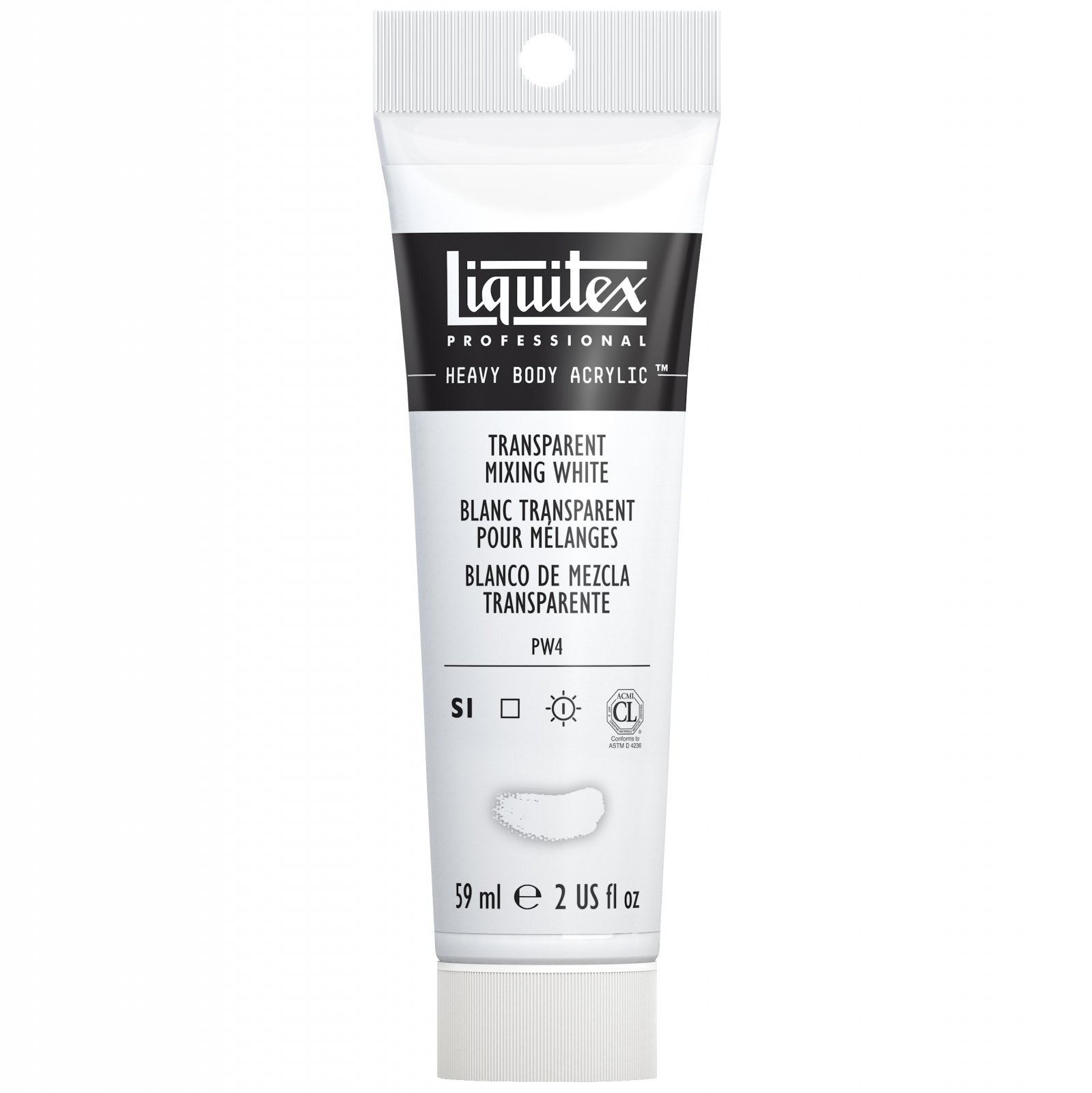 Liquitex Heavy Body Transparent Mixing White 2oz