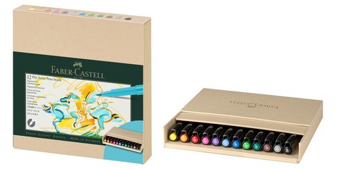 FABER CASTELL PITT 12CT STUDIO BOX