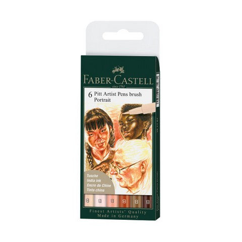 FABER CASTELL PITT 6CT PORTRAIT SET