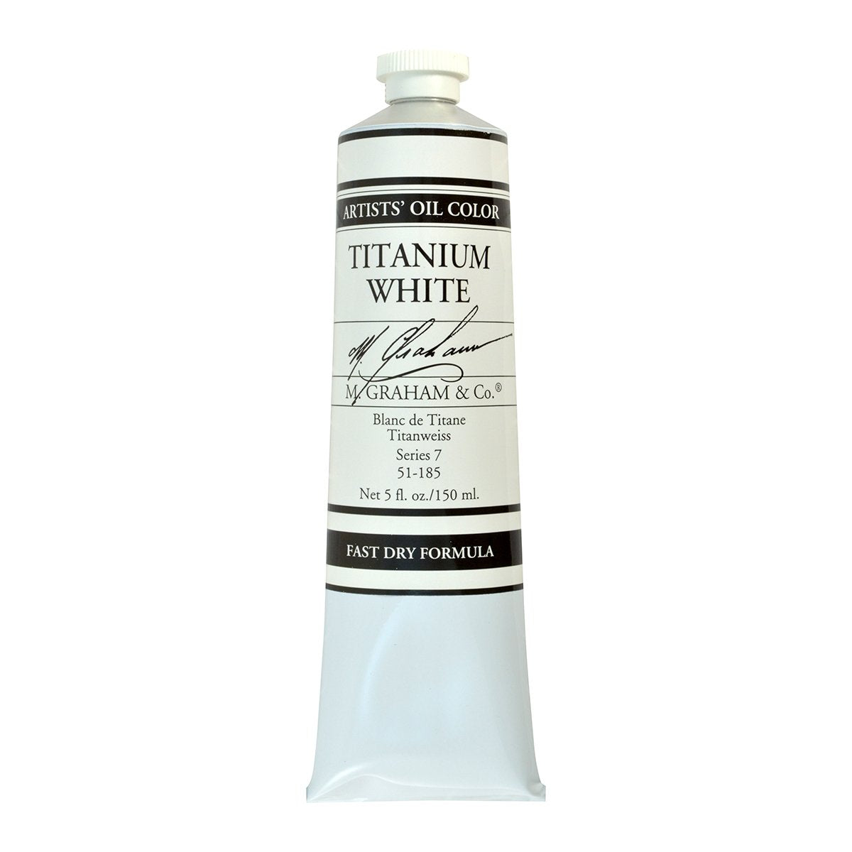 M. Graham Titanium White Rapid Dry 150ml oil paint