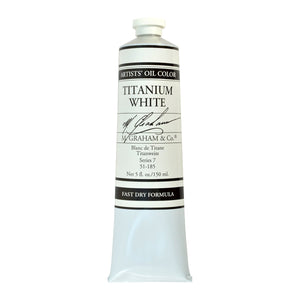 M. Graham Titanium White Rapid Dry 150ml oil paint