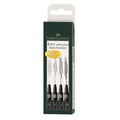 FABER CASTELL PITT BLCK FN LINE 4 SET