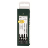 FABER CASTELL PITT BLCK FN LINE 4 SET