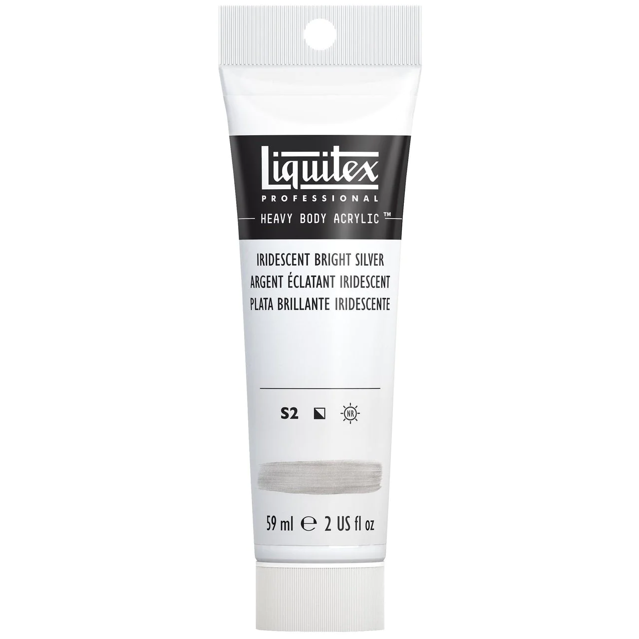 Liquitex Heavy Body Iridescent Bright Silver 2oz