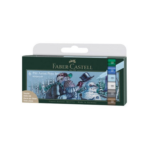 FABER CASTELL PITT 6CT WINTERLUDE
