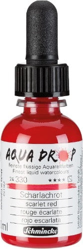 Schmincke - AQUA DROP, liquid, pigment-based watercolor, Scarlet Red in 30 ml