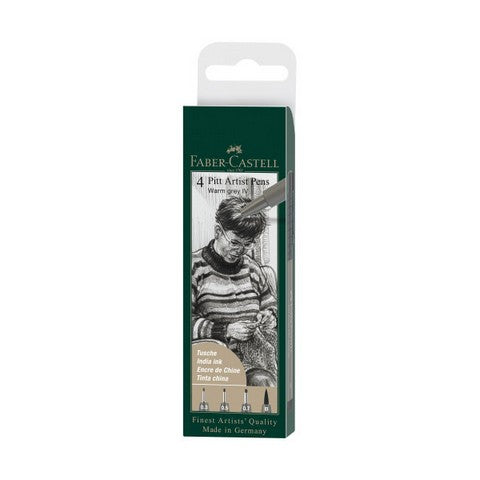 FABER CASTELL PITT 4CT WARM GREY IV