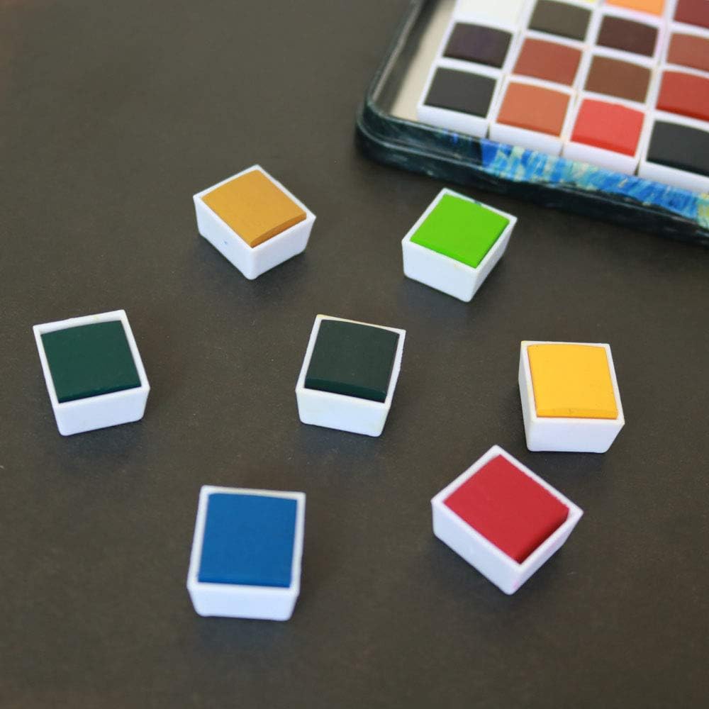 Watercolor Half Pans Empty