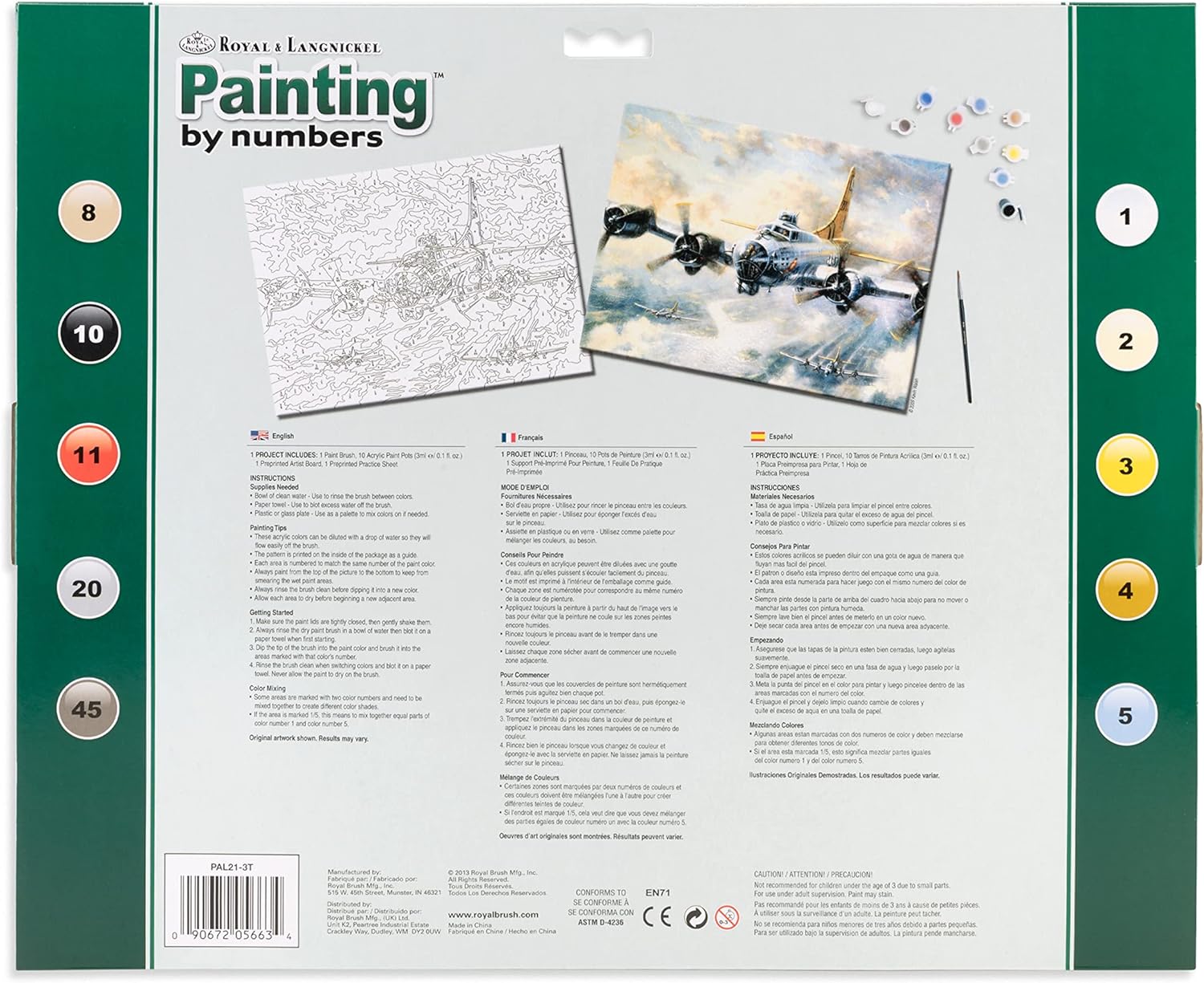 Paint By Number-Adult Large Flying Fortress