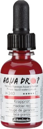 Schmincke - AQUA DROP, liquid, pigment-based watercolor, Madder Red in 30 ml