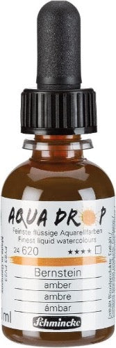Schmincke - AQUA DROP, liquid, pigment-based watercolor, Amber in 30 ml