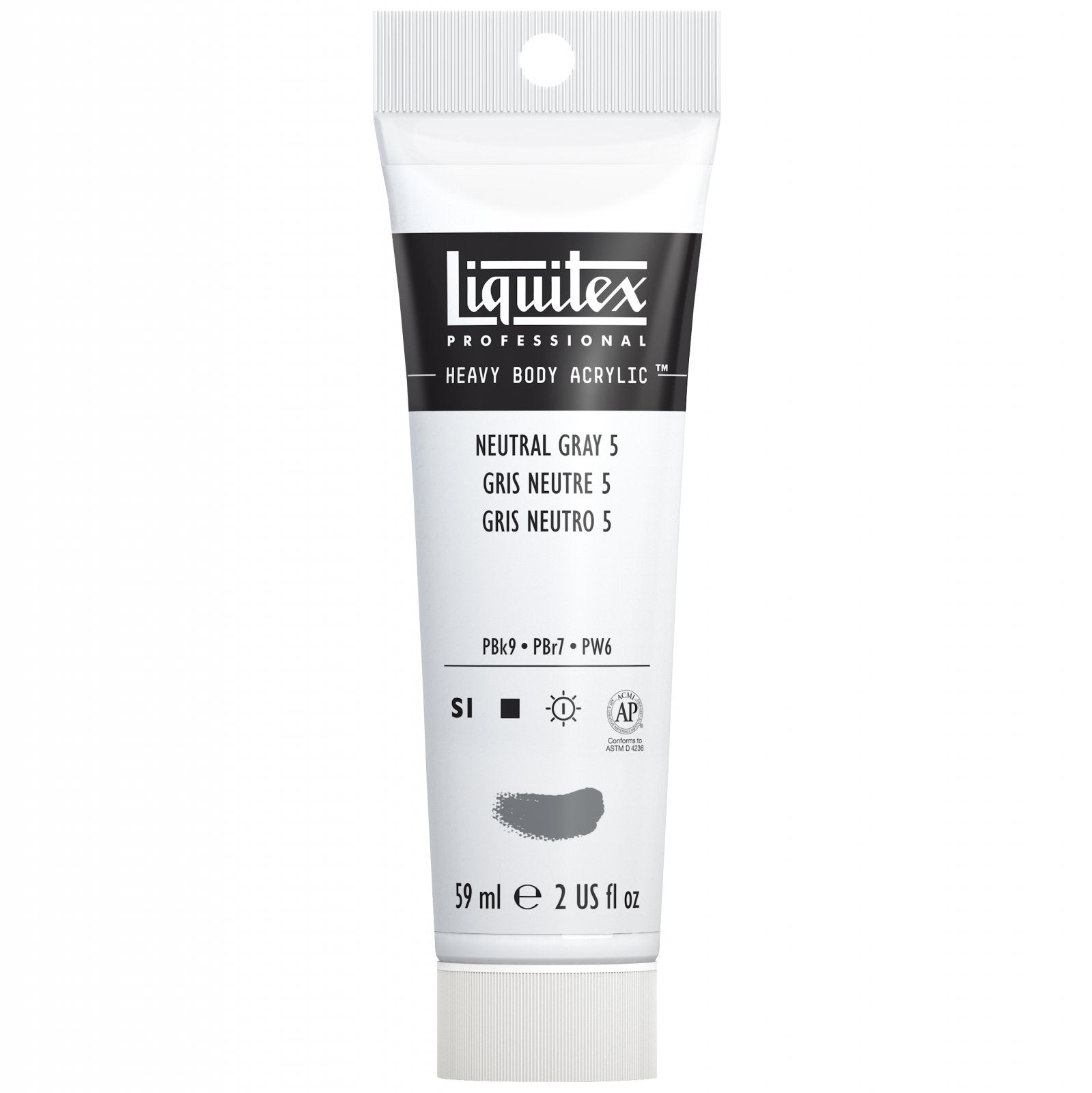 Liquitex Heavy Body Neutral Gray Value 5 Mixing Gray 2oz