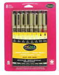 MICRON SET OF 8 BLACK