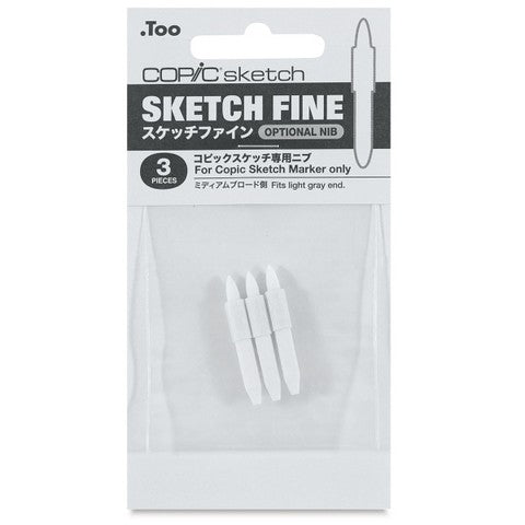 SKETCH NIB FINE TIP 3PK