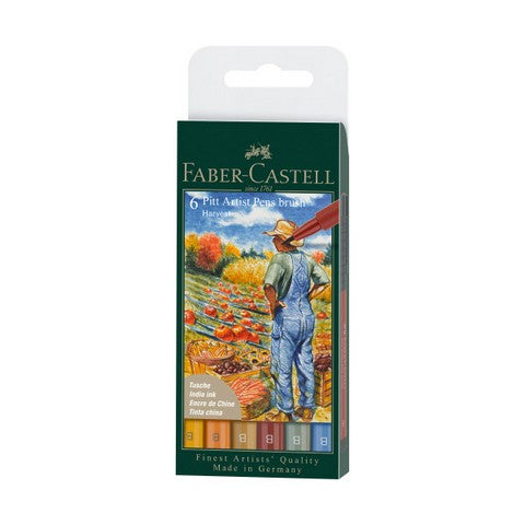 FABER CASTELL PITT 6CT HARVEST
