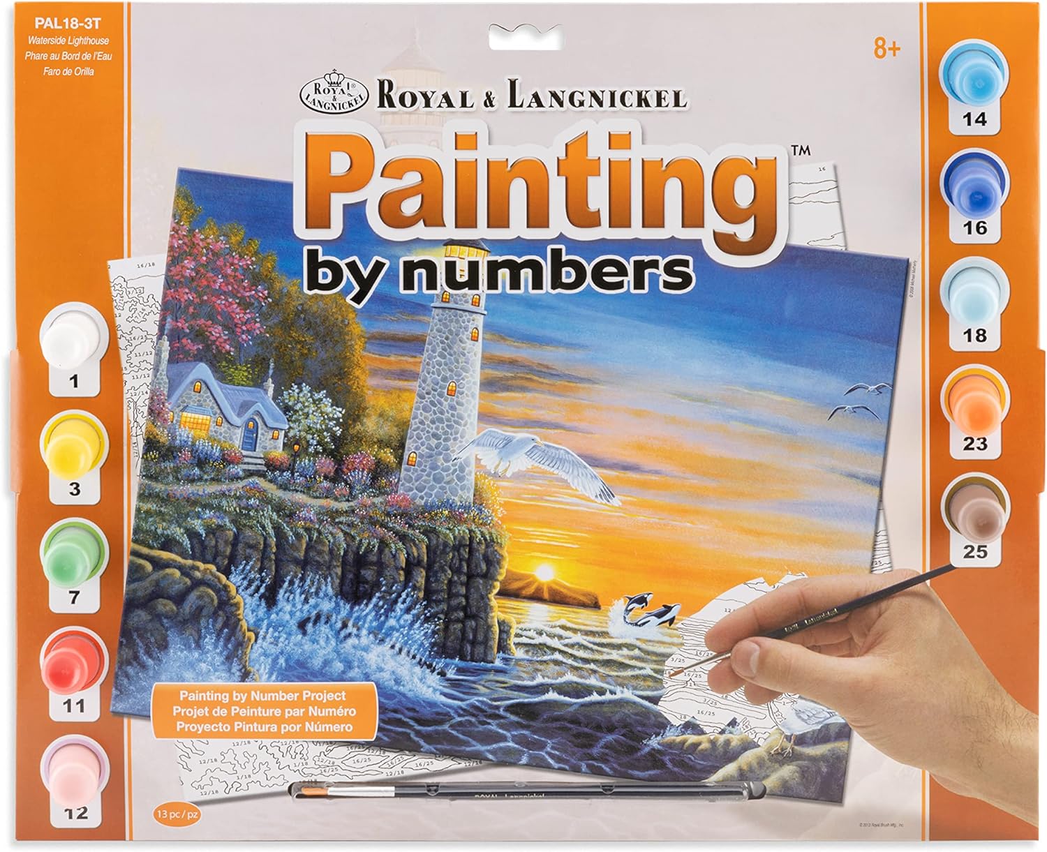 Paint By Number-Adult Large Waterside Lighthouse