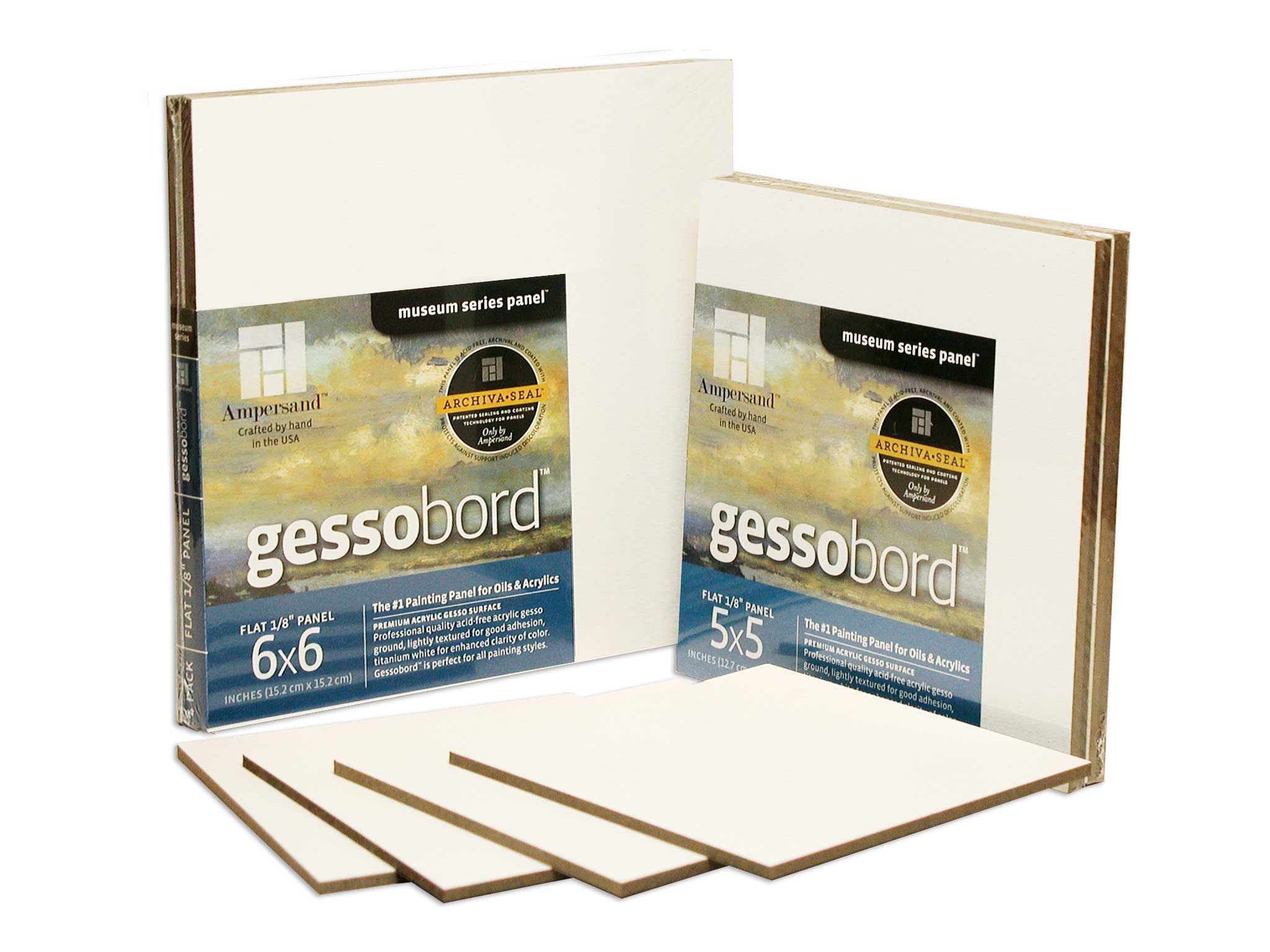 GESSOBORD 1/8IN FLAT 4PK 6X6