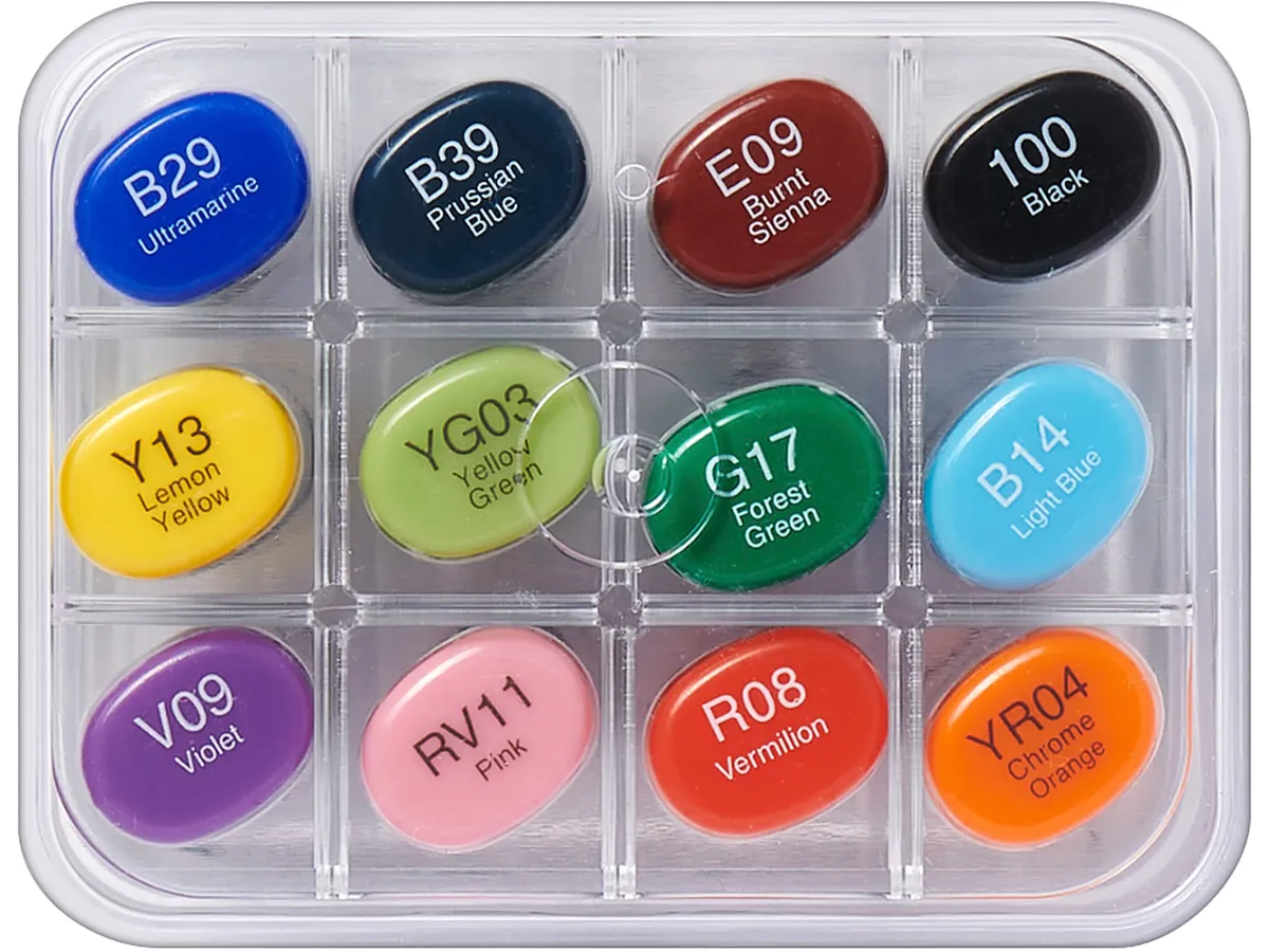 COPIC SKTCH12PC BASICSET