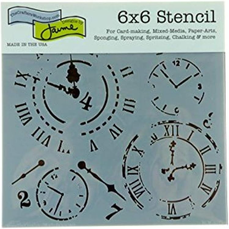 STENCIL TIME TRAVEL 6X6