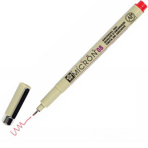 MICRON PEN .50MM RED