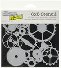 STENCIL GEARS 6X6
