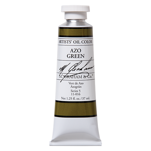 M GRAHAM AZO GREEN 37ML OIL COLOR