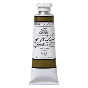 M GRAHAM AZO GREEN 37ML OIL COLOR